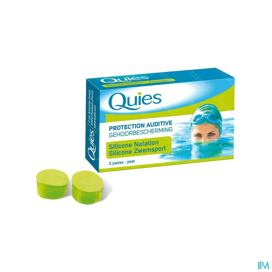 Quies Gehoorbescherming Silicone Zwemsport Maxi 3 Paar Oordoppen