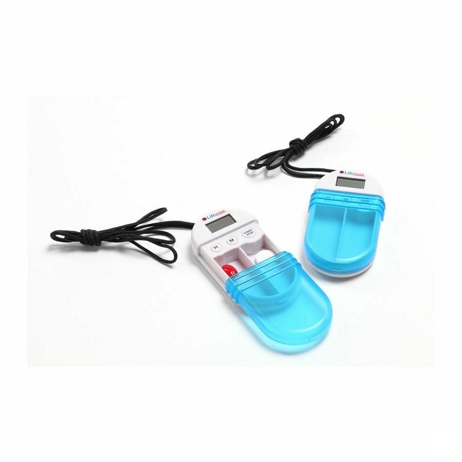 Pillendoos 1 Vak Lcd Klok+koordje Homecraft