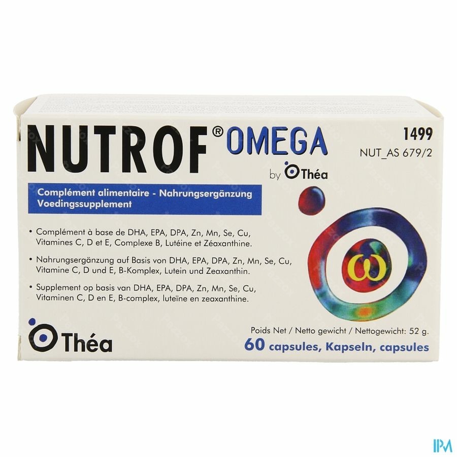 Nutrof Omega Voedingssupplement Ogen 60 Capsules