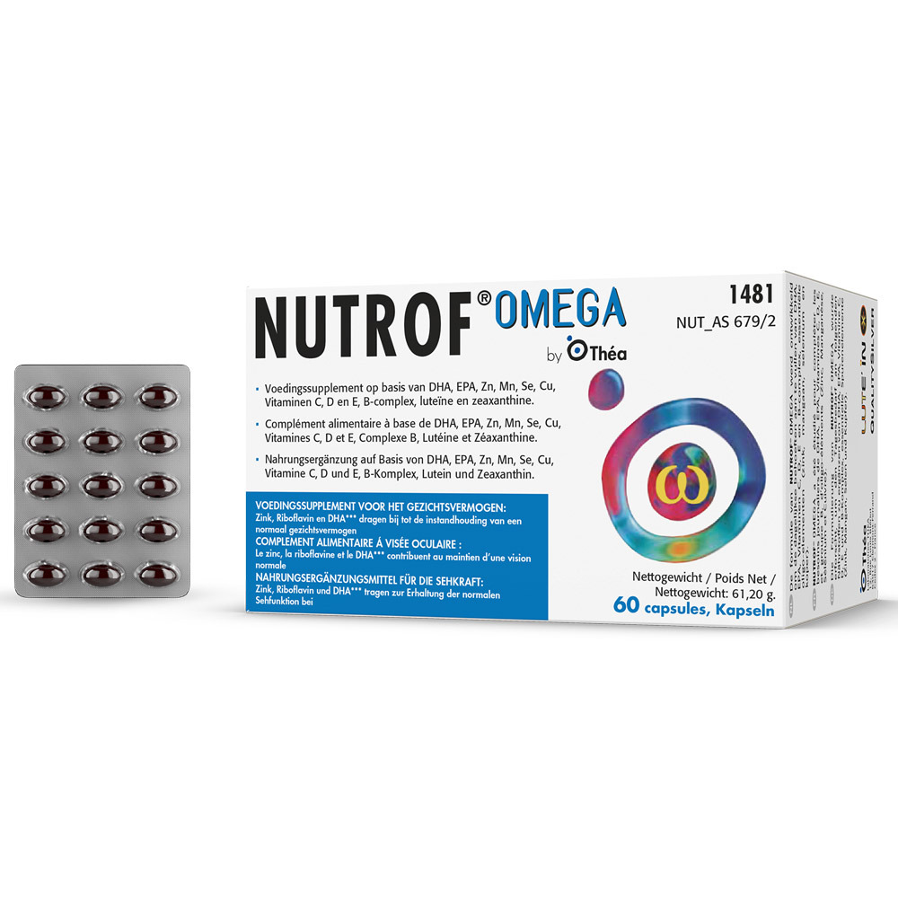 Nutrof Omega Voedingssupplement Ogen 60 Capsules