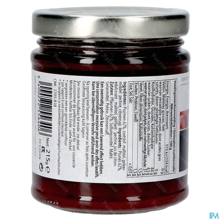 Prodia Broodbeleg Extra Pruimen 215g 5640 Revogan