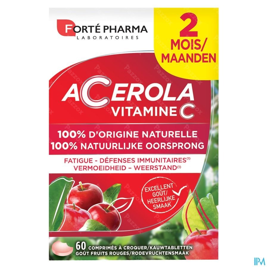Energie Acerola 35% Gratis Kauwtabletten 60