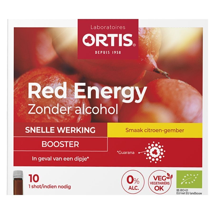 Ortis Red Energy Citroen Gember Bio Z/alc 10x15ml