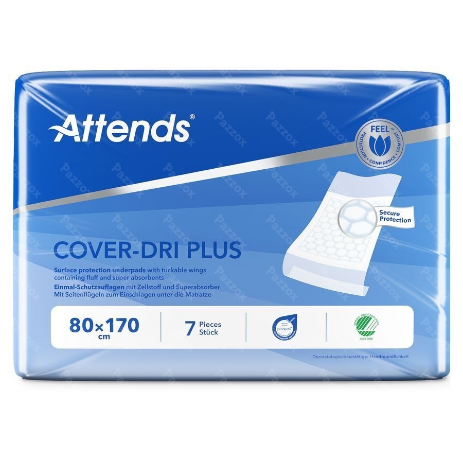 Attends Cover Dri Plus Onderleg 80x170cm 1x 7