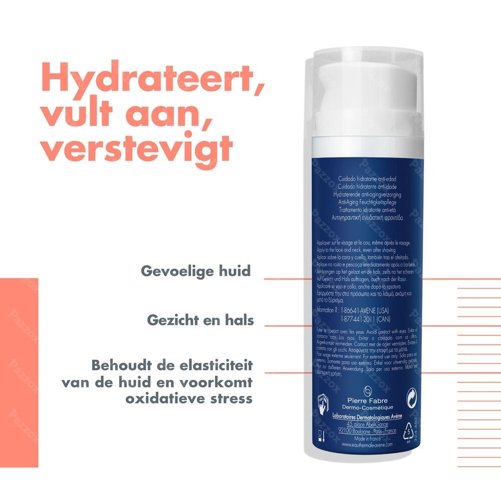 Avène Men Hydraterende Anti-agingverzorging Gevoelige Huid 50ml