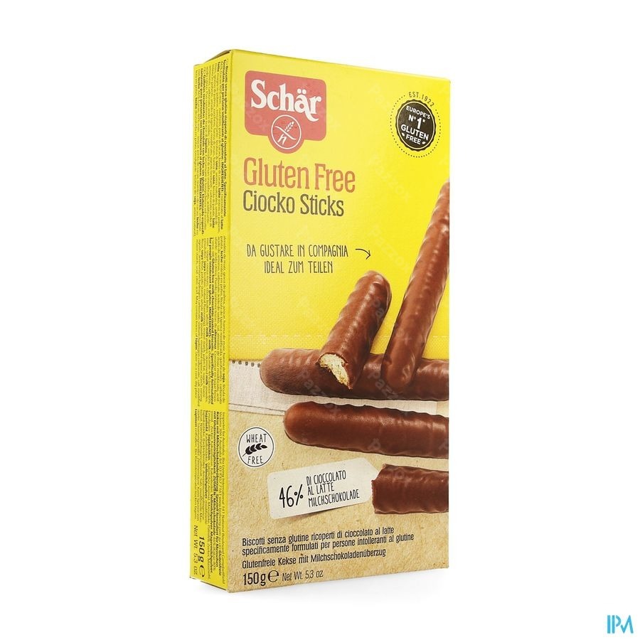 Schar Chiocko Sticks Glutenvrij 150g 6544 Revogan