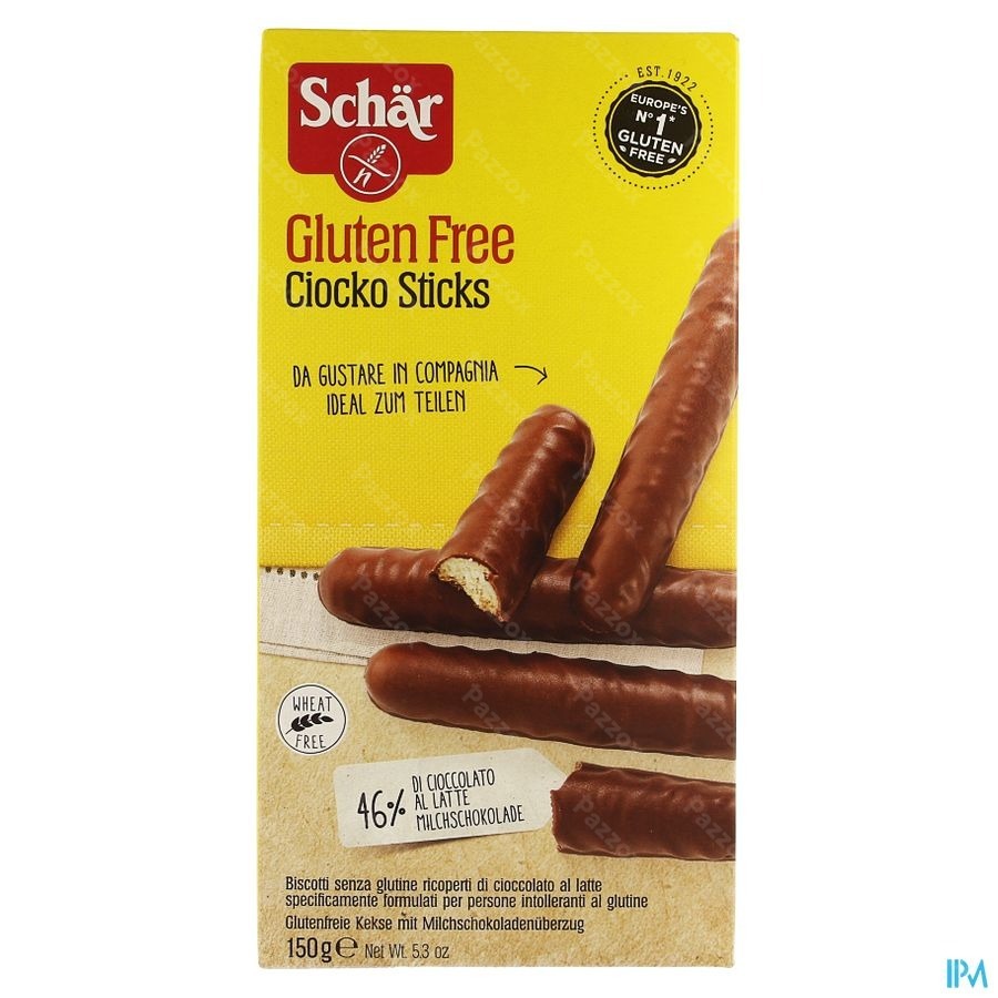 Schar Chiocko Sticks Glutenvrij 150g 6544 Revogan
