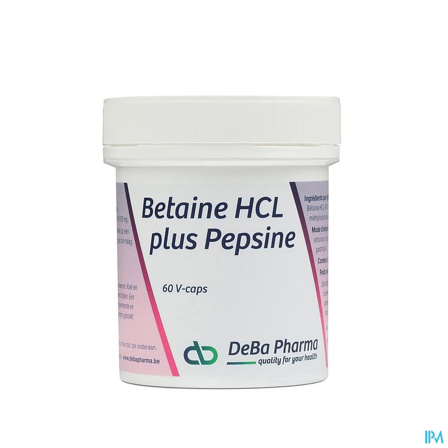 Betaine Hcl + Pesine V-caps 60 Deba