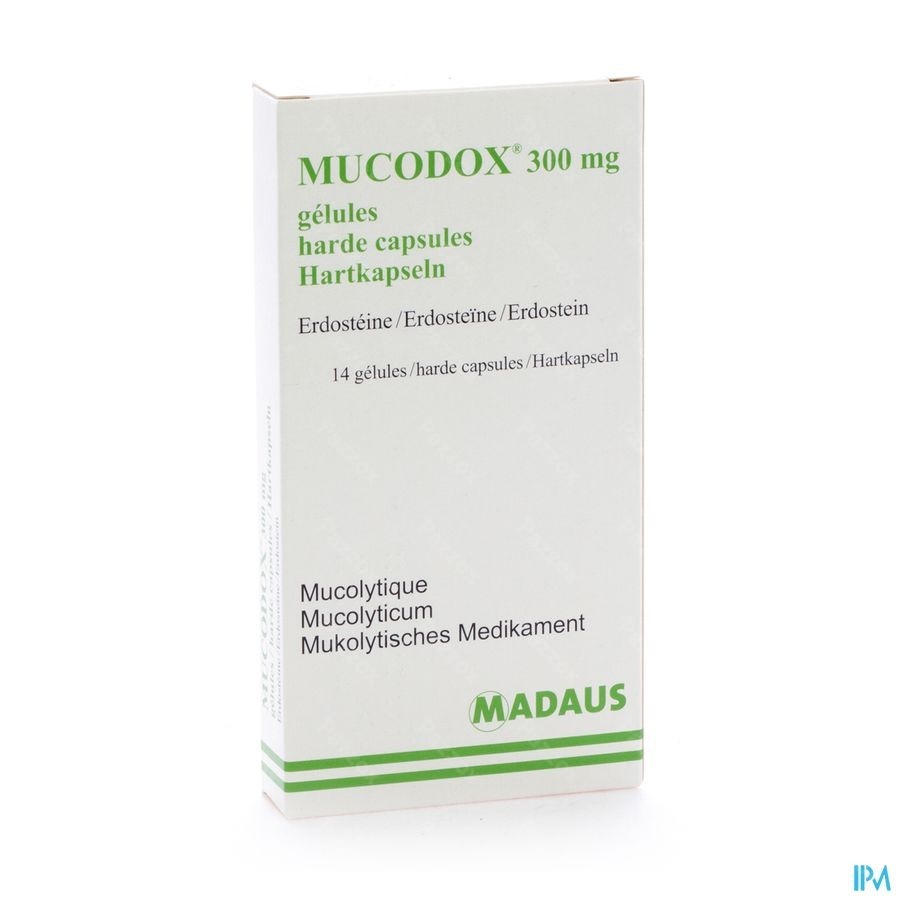 Mucodox 300mg Caps 14
