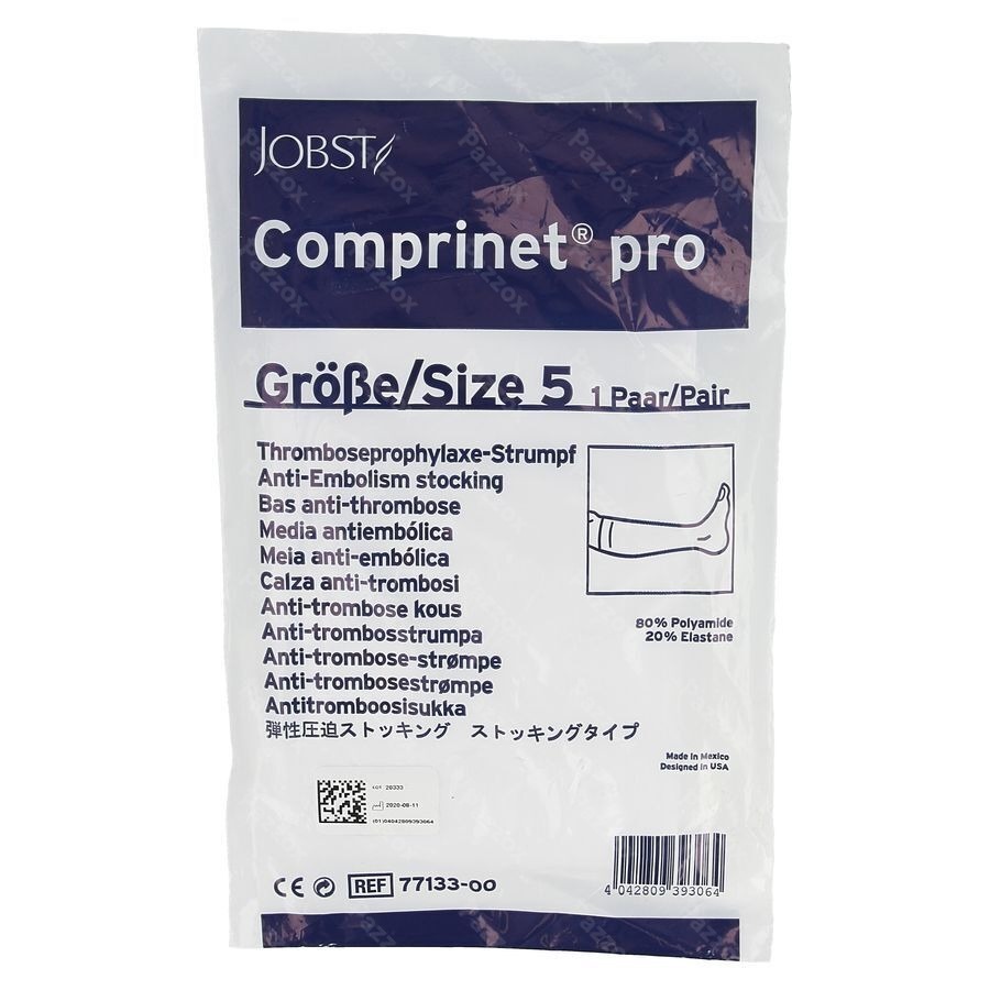 Comprinet Pro Knee Kous A/embolie T5 1paar 7713300