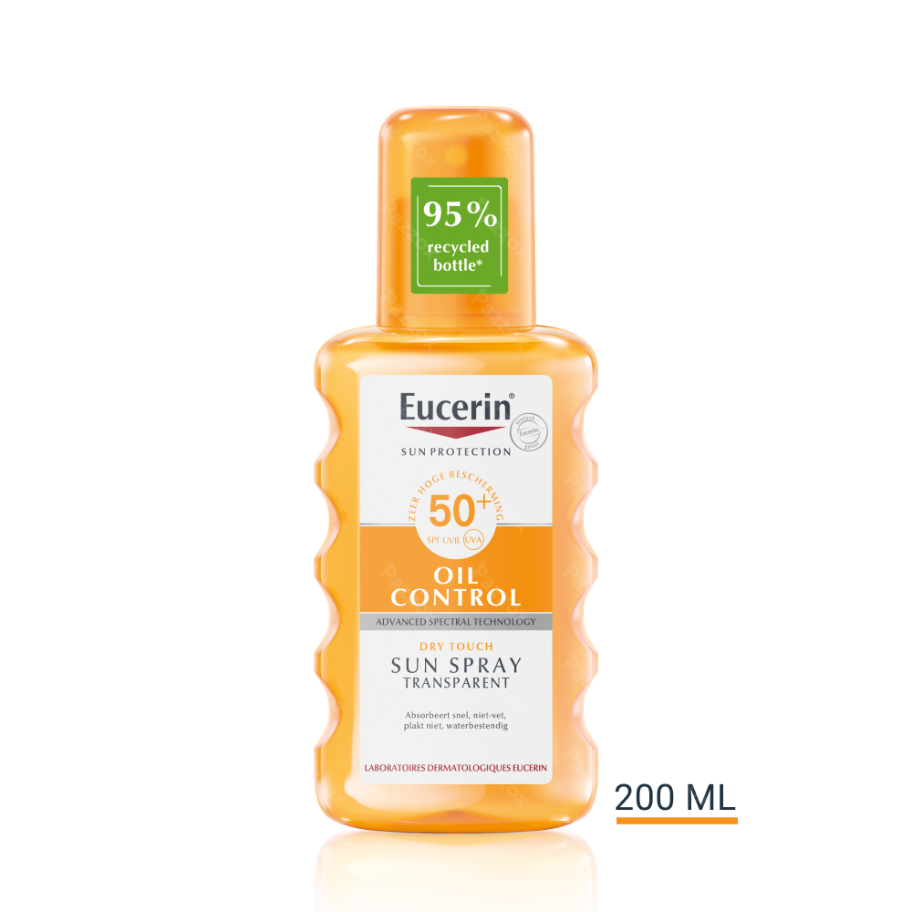 Eucerin Sun Oil Control Dry Touch Spray Transparant SPF 50+ 200ml