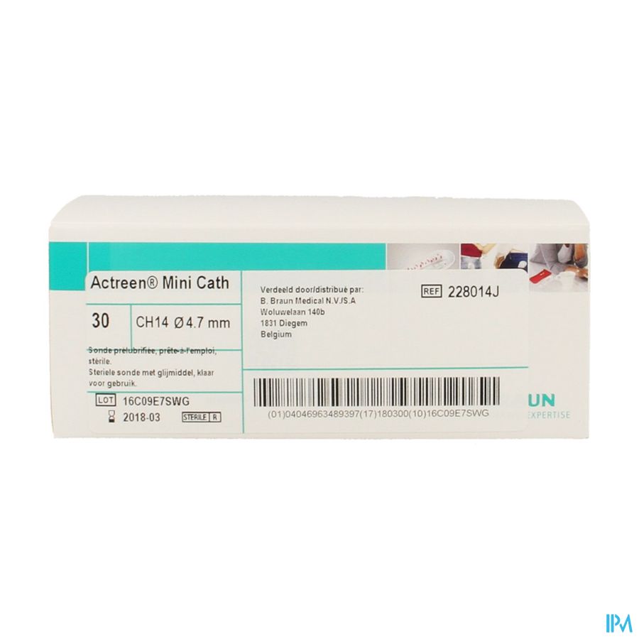 Actreen Lite Mini Sonde Prelubrif. Ch14 30 228014j afbeelding