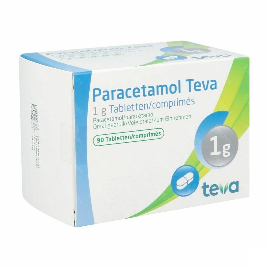Paracetamol Teva 1g Tabl 90 X 1g Blister