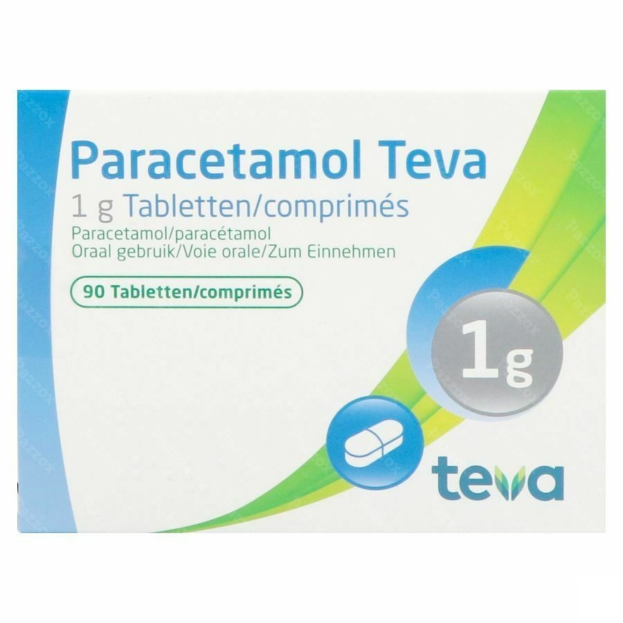 Paracetamol Teva 1g Tabl 90 X 1g Blister