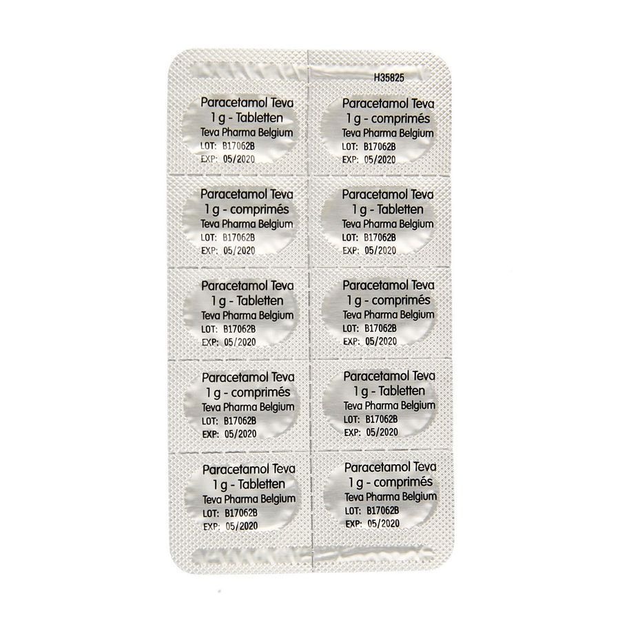 Paracetamol Teva 1g 10 Tabletten