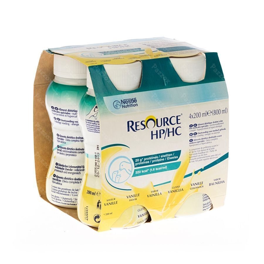 Resource Hp Hc Vanille Fles 4x200ml