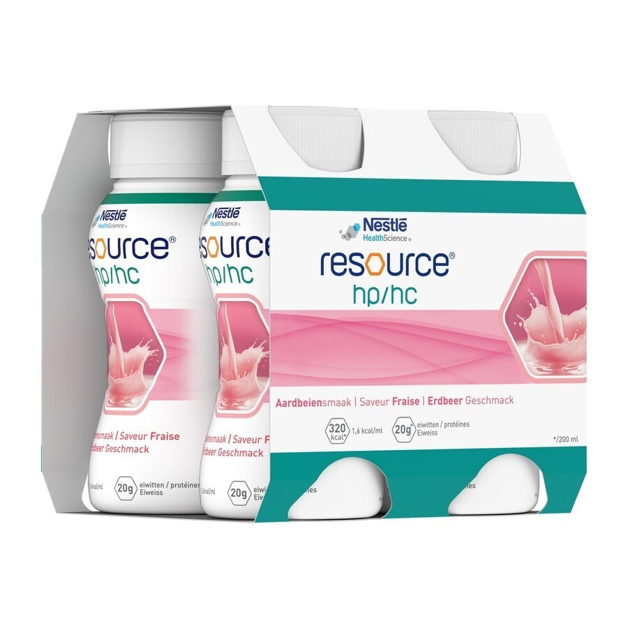 Resource Hp Hc Aardbei Fles 4x200ml