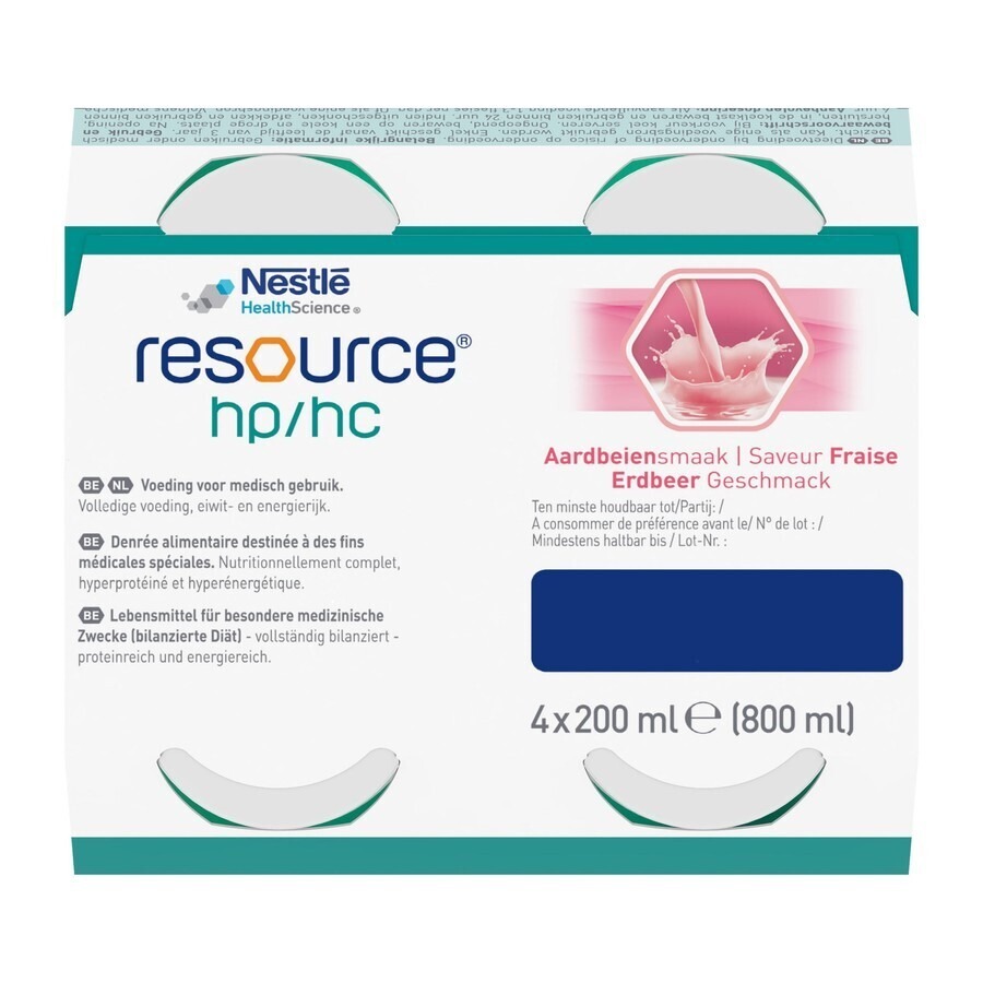 Resource Hp Hc Aardbei Fles 4x200ml