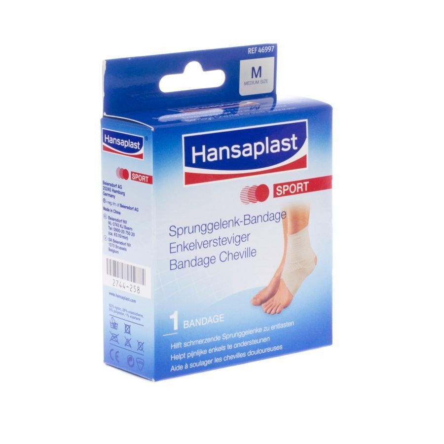 thumbnail: StraiLax Elastische Enkelbandage Met Klittenband - Verstelbare Steun Voor Lichte Blessures (maat S)