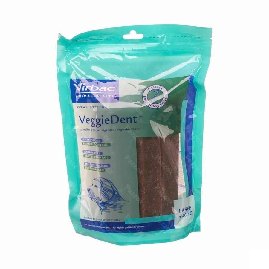 Veggiedent Hond >30kg Kauwreep 15