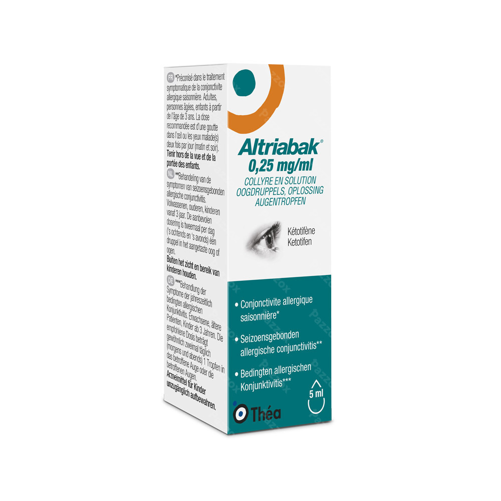 Altriabak 0,25mg/ml Oogdruppels Fl 5ml