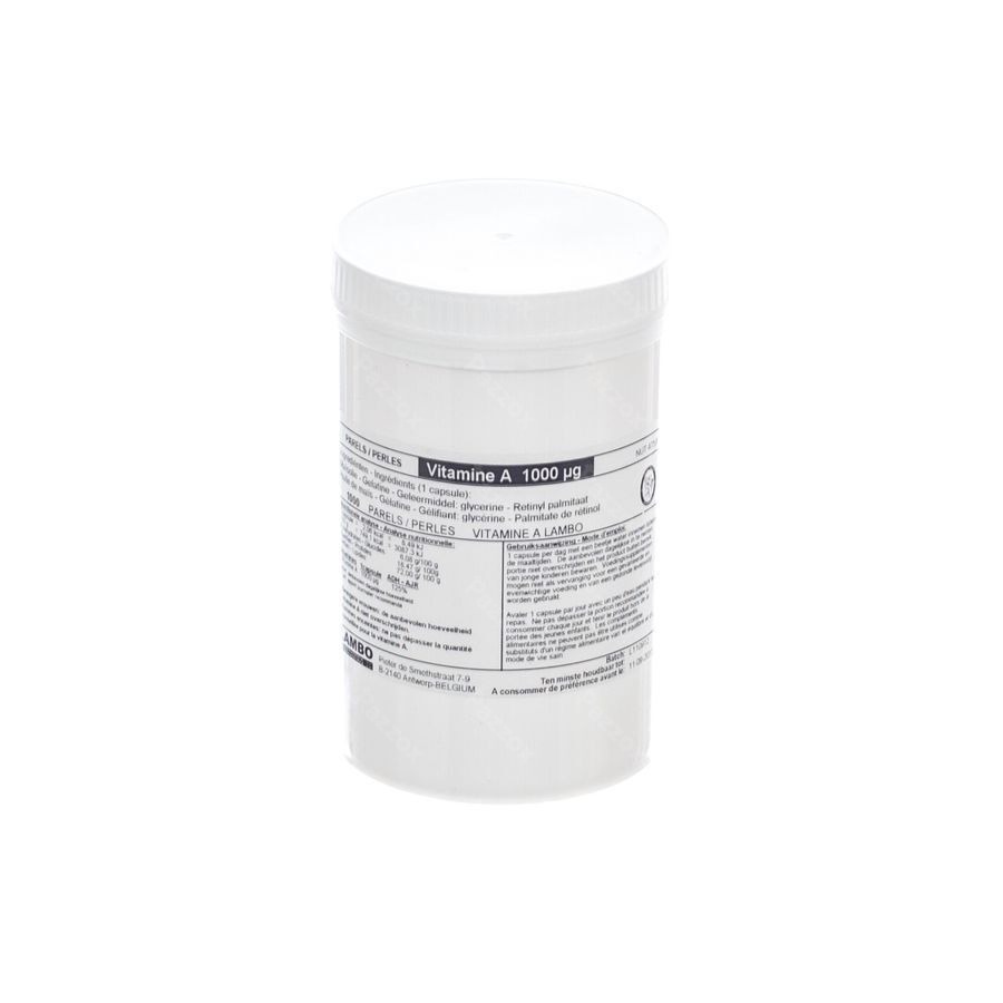 Vitamine A Retinol 3.333ie Parels 1000 Lambo
