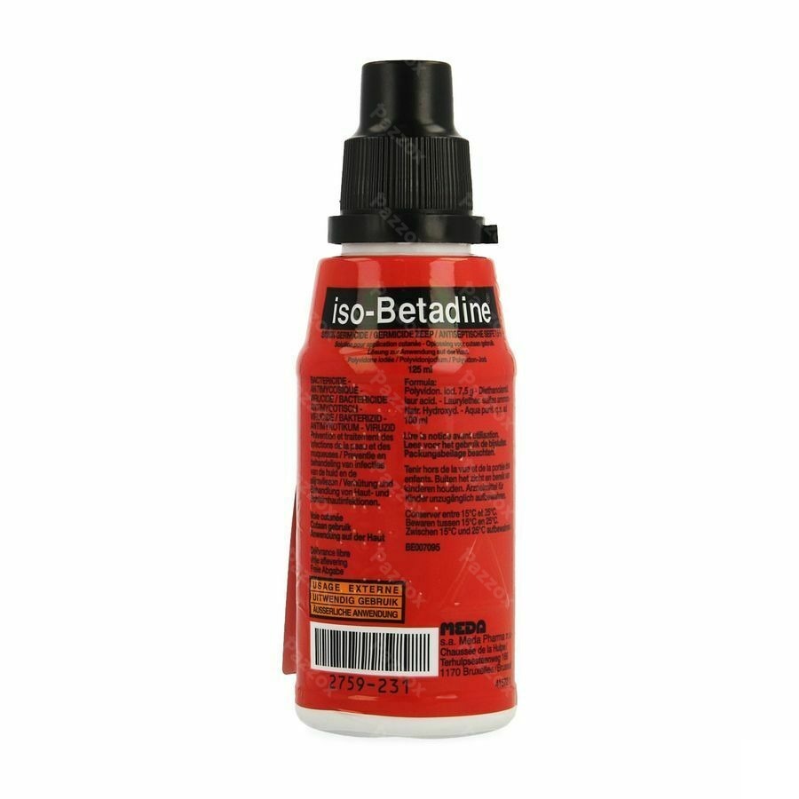 Iso Betadine Germicide Zeep 7,5% 125ml Nf