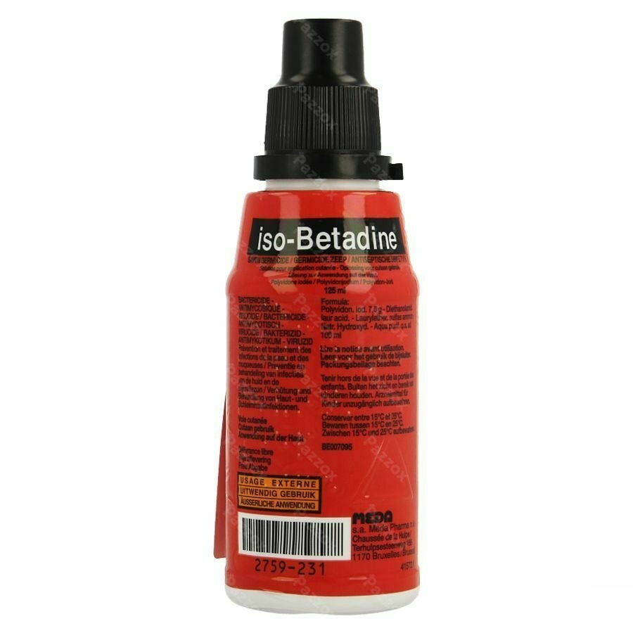Iso Betadine Germicide Zeep 7,5% 125ml Nf