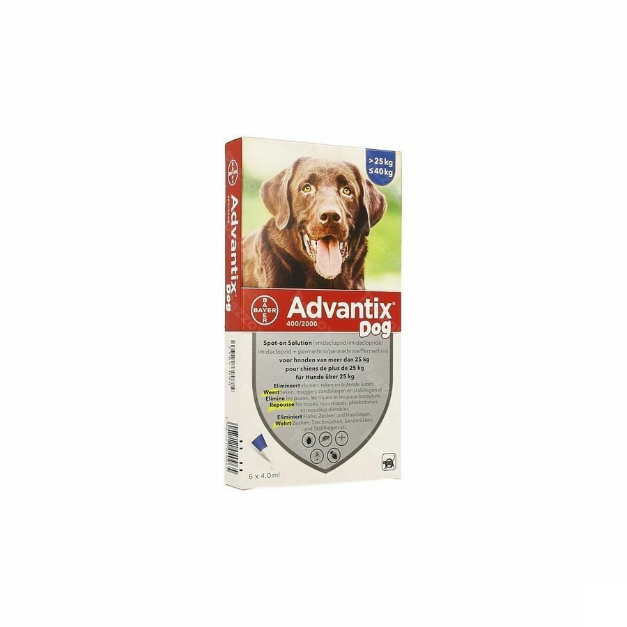 Advantix 400/2000 Honden 25<40kg Fl 6x4,0ml