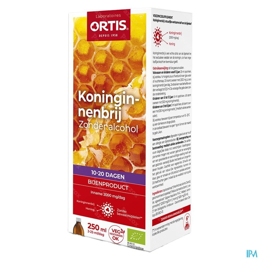 Ortis Koninginnebrij Bio 250ml