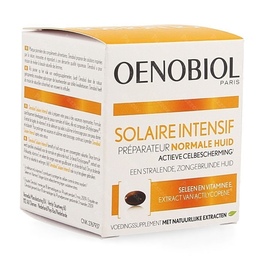 Oenobiol Solaire Intensif Normale Huid 30 Caps