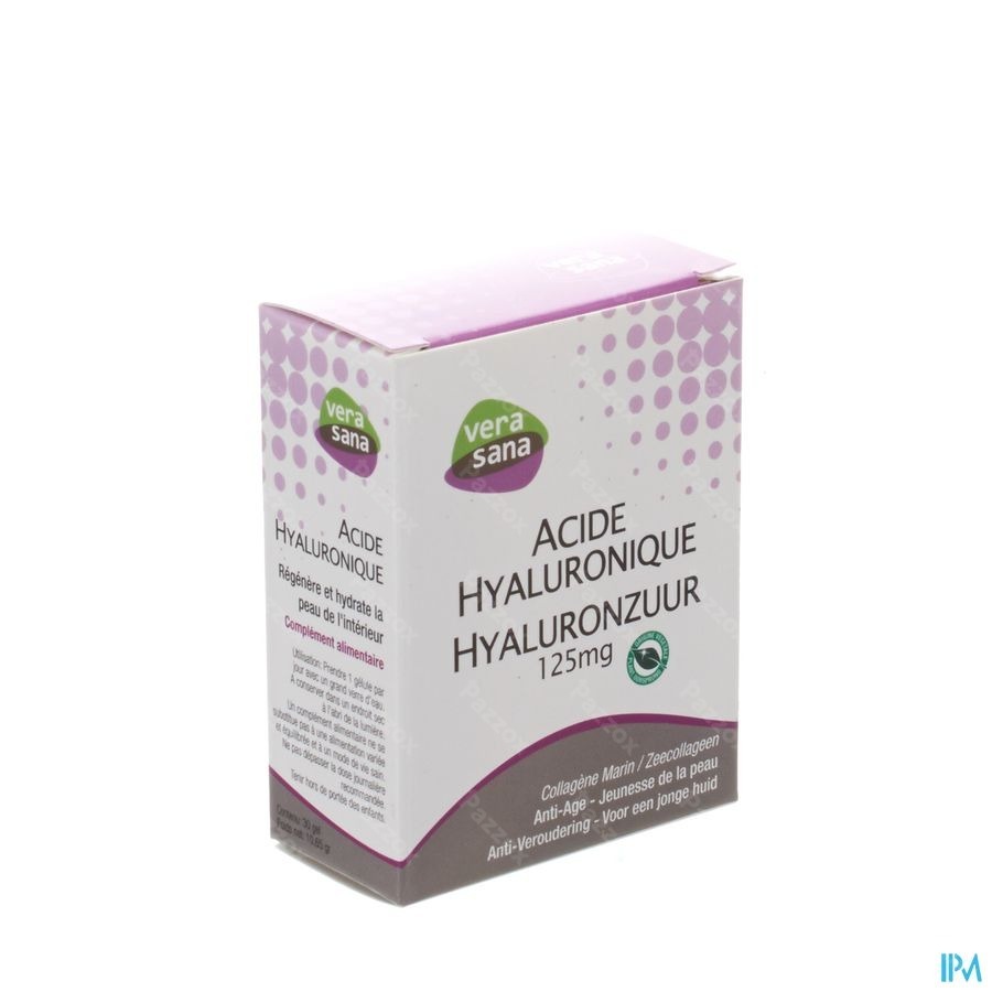 Hyaluronzuur + Zeecollageen Caps 30 Vera Sana