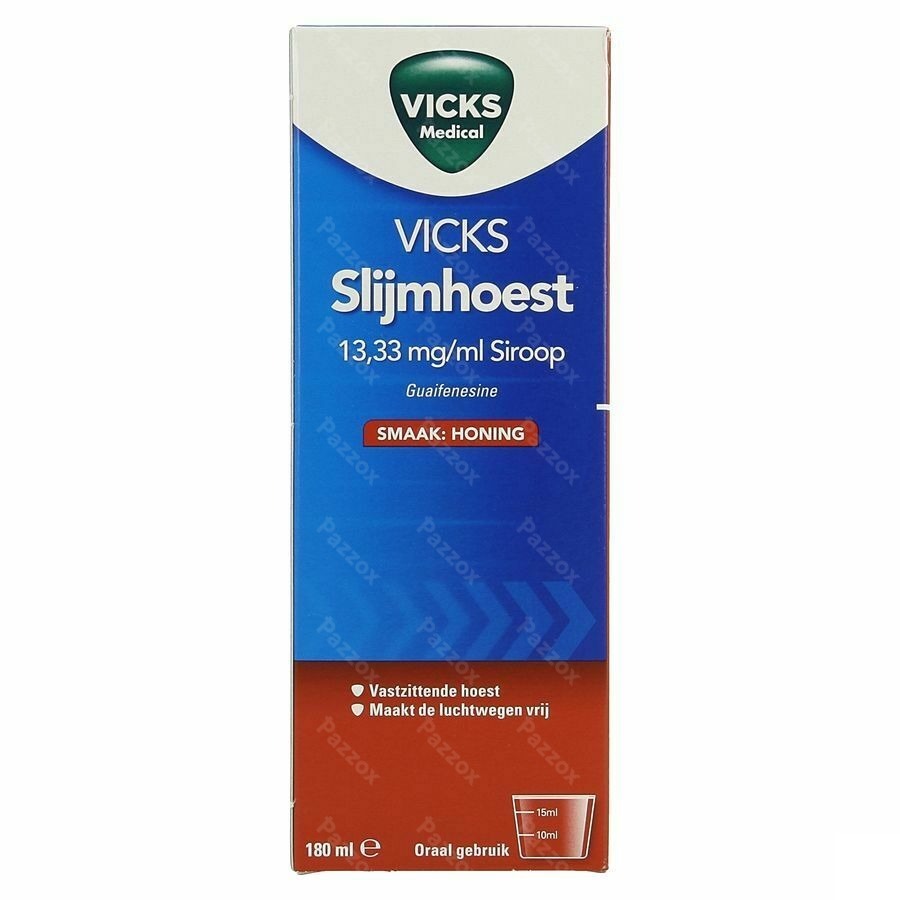 Vicks Expectorant Honing 13,33mg/ml Siroop 180ml