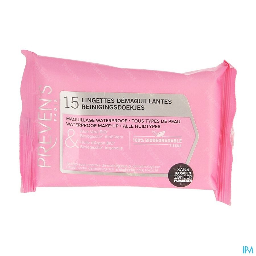Preven's Tissue Reiniginsdoekje Zakje 1x15