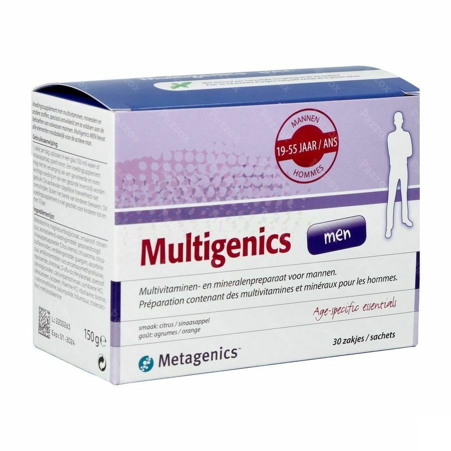 Metagenics Multigenics Men 30 Poederzakjes
