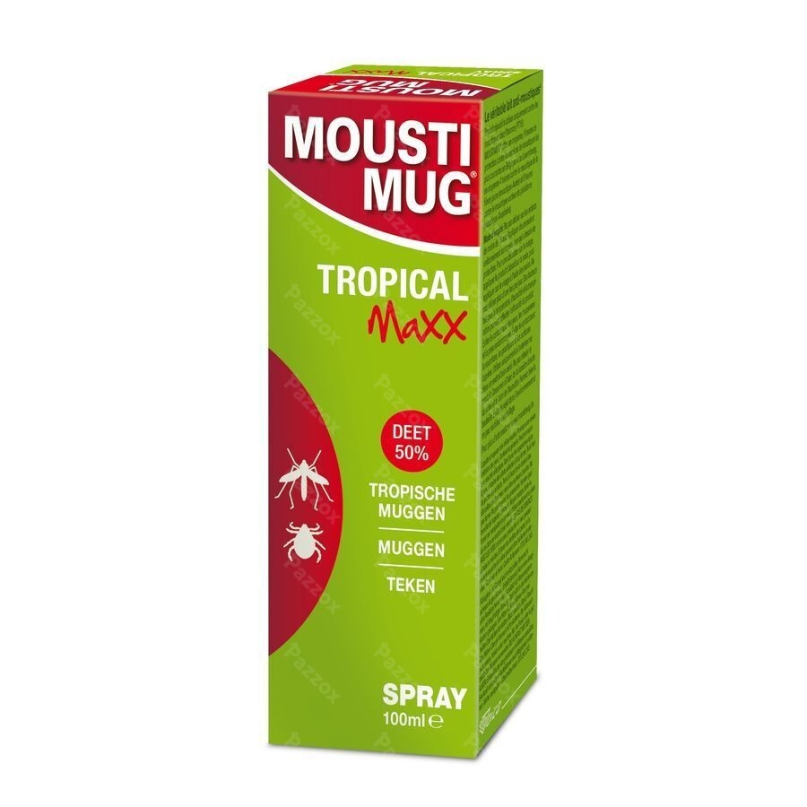 Moustimug Tropical Maxx 50% DEET Spray 100ml