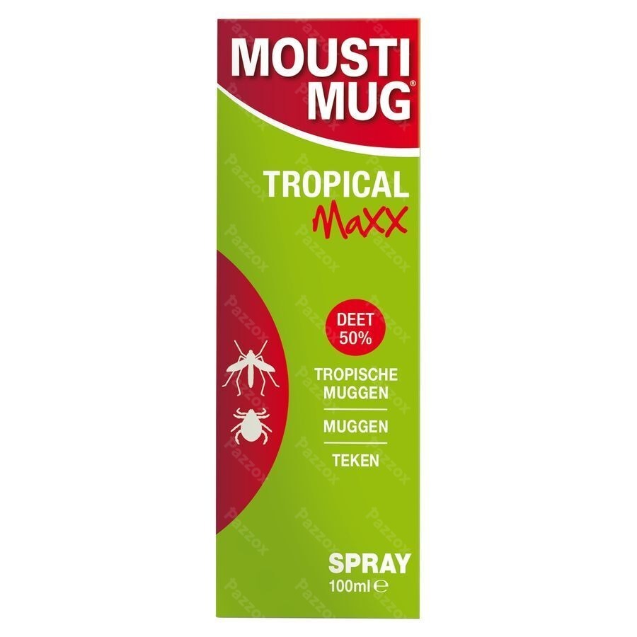 Moustimug Tropical Maxx 50% DEET Spray 100ml