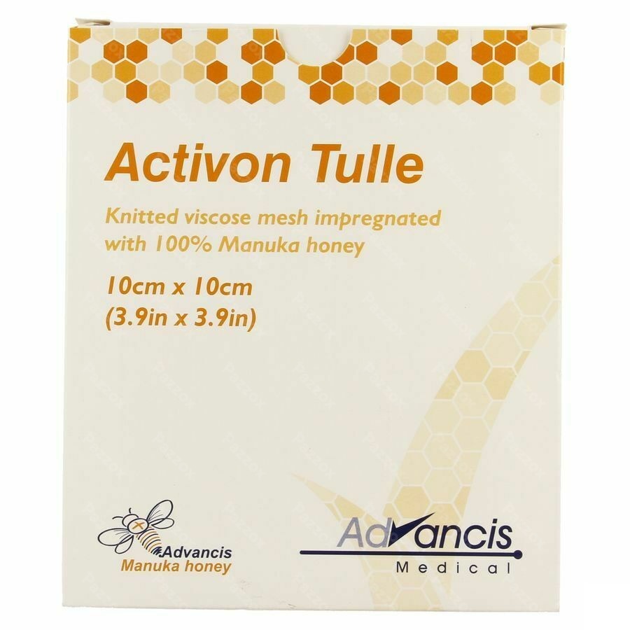 Activon Tulle Verband N/adh 10x10cm 5