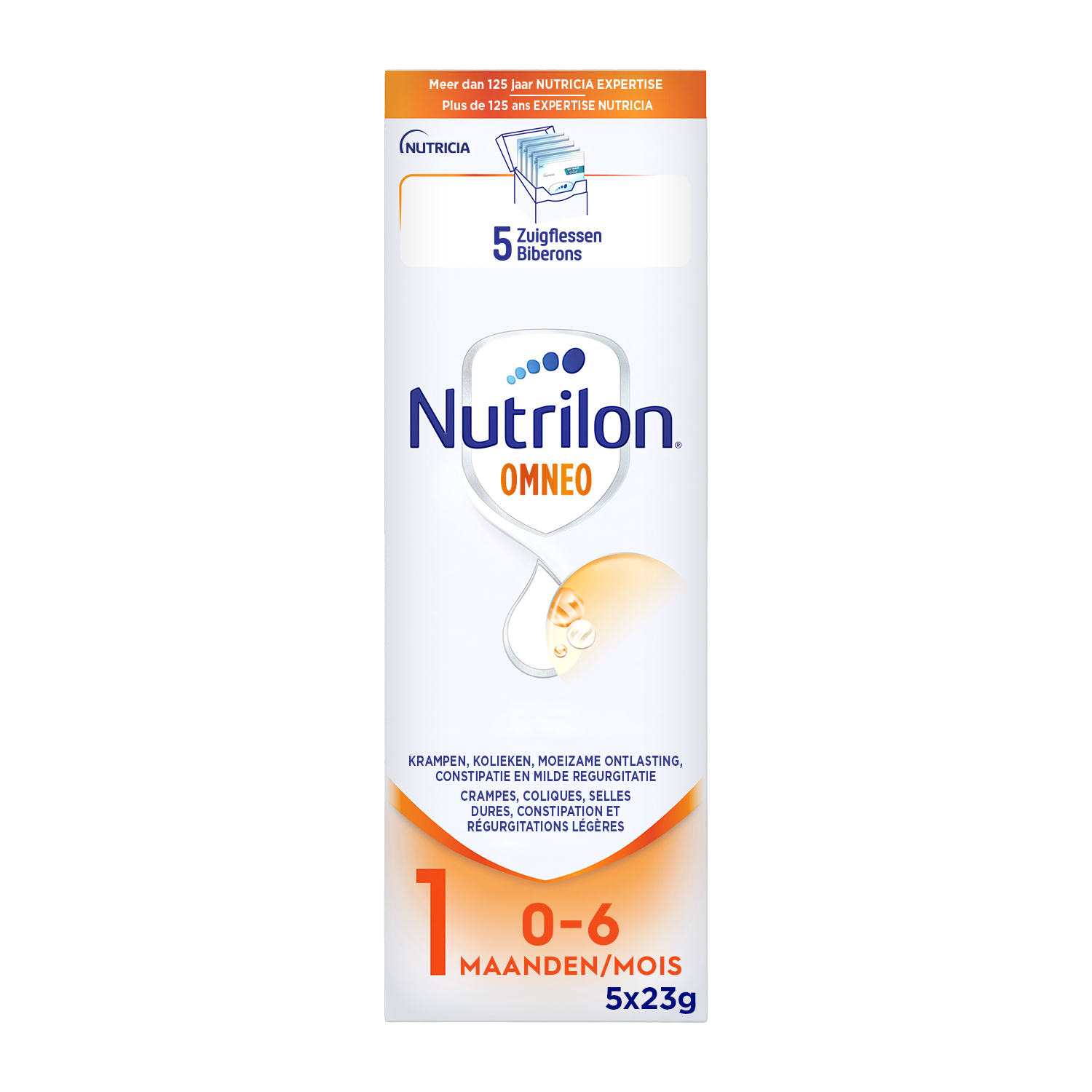 Nutrilon Omneo 1 Melk Zuig.melk Pdr Trialpack5x23g afbeelding 1