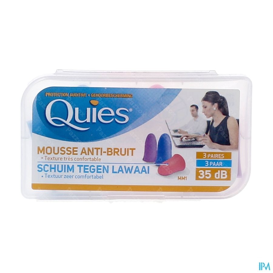 Quies Gehoorbescherming Schuim Disco 3 Paar Oordoppen