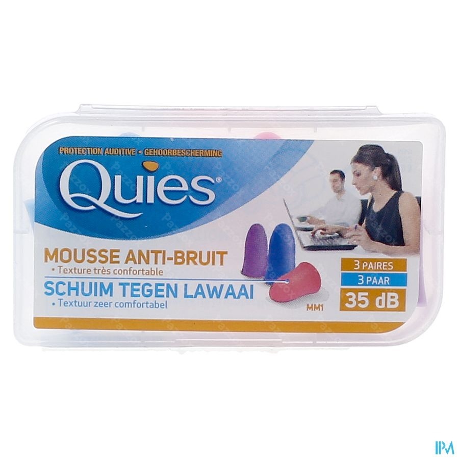 Quies Gehoorbescherming Schuim Disco 3 Paar Oordoppen