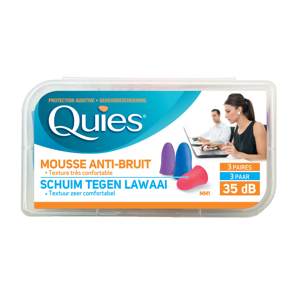 Quies Gehoorbescherming Schuim Disco 3 Paar Oordoppen