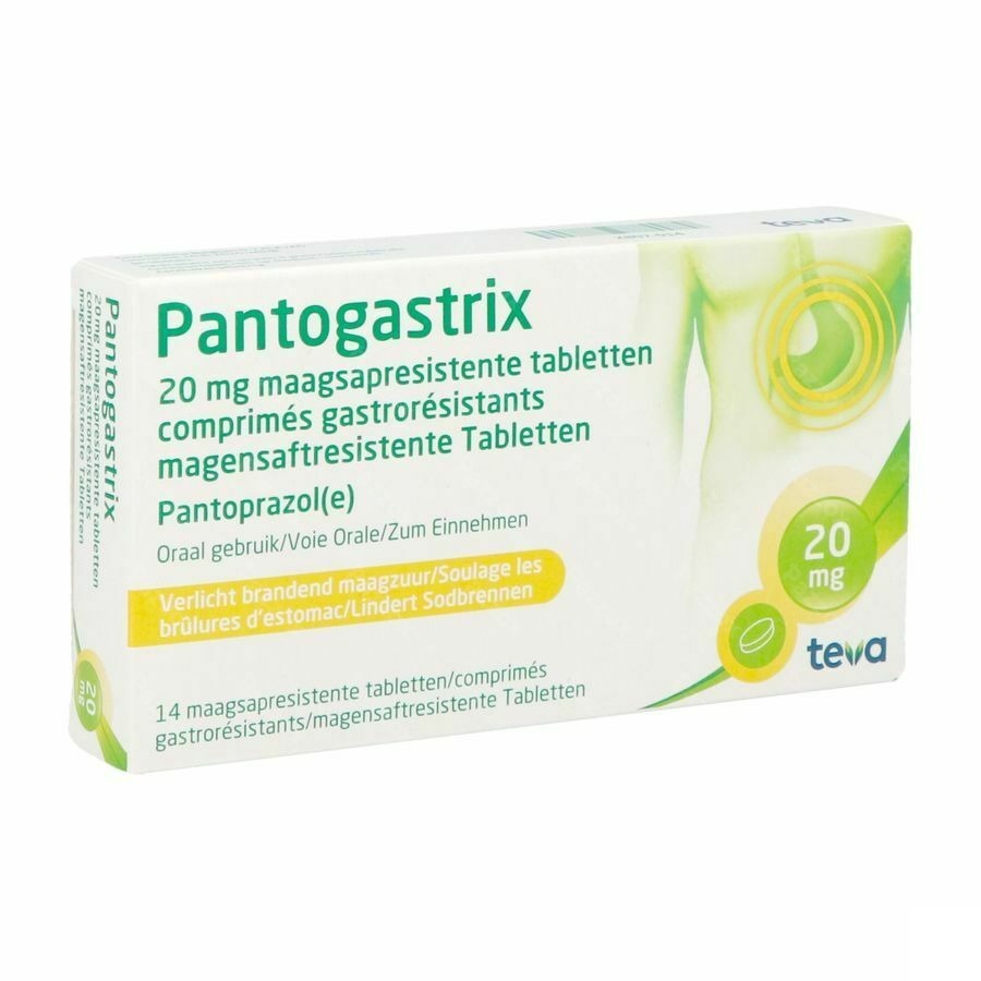 Pantogastrix Teva 20mg Maagsapresist Tabl 14x20mg