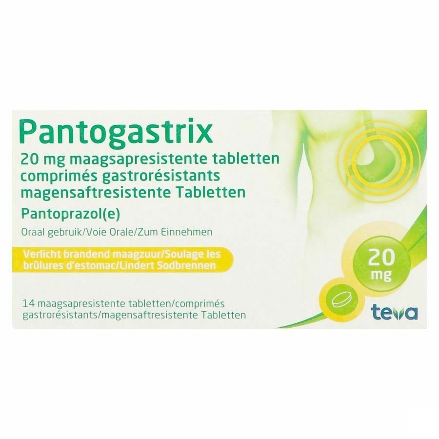Pantogastrix Teva 20mg Maagsapresist Tabl 14x20mg