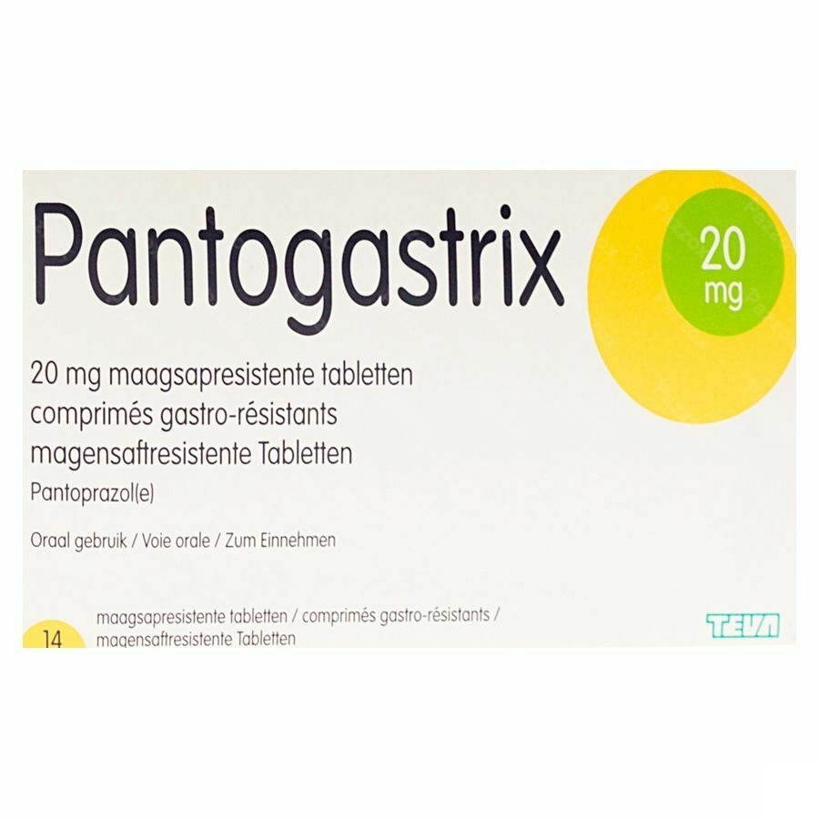 Pantogastrix Teva 20mg Maagsapresist Tabl 14x20mg