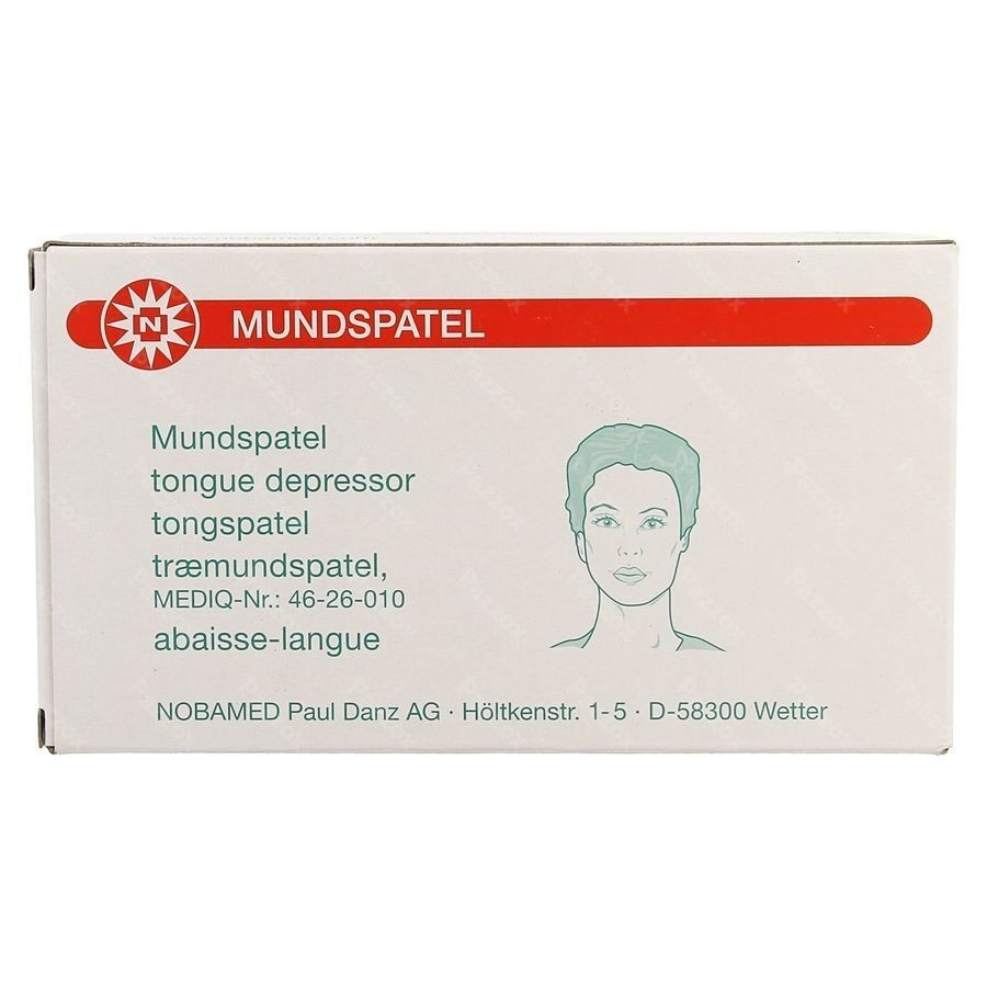Noba Tongspatel Hout N/st 100 5150125