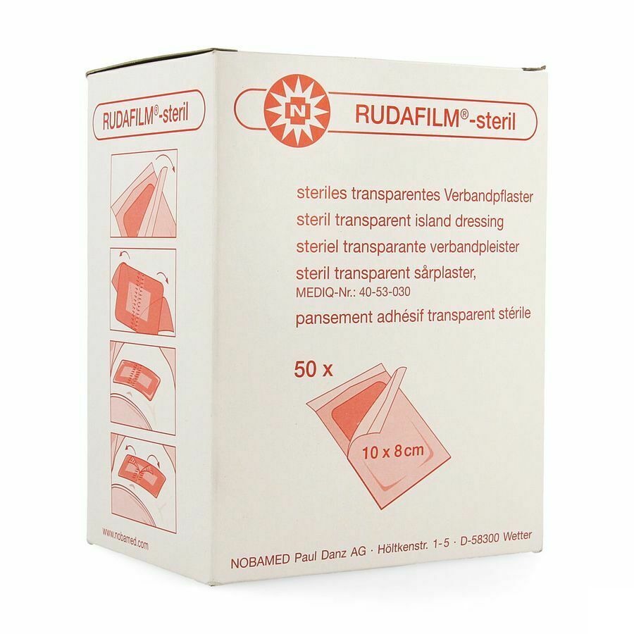 Noba Rudafilm Steriel Transp 10cmx 8cm 50 9280322