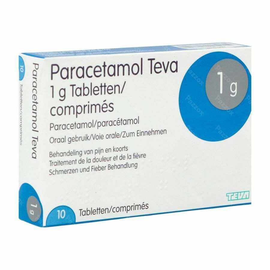 Paracetamol Teva 1g 10 Tabletten