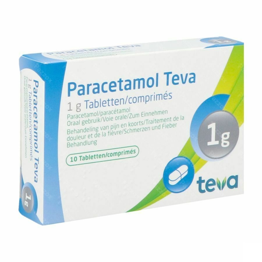 Paracetamol Teva 1g 10 Tabletten