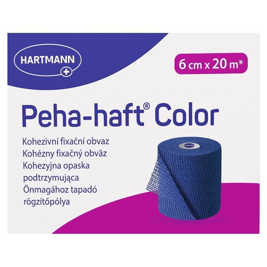 Peha-haft Blauw Lf 6cmx20m 1 P/s